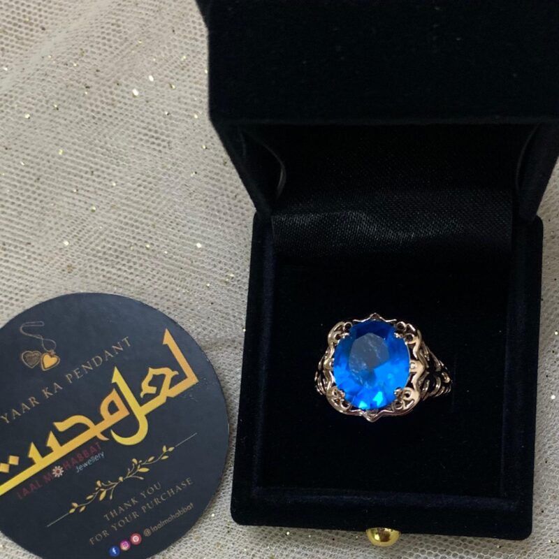 Shahi Royal Blue Zircon Ring